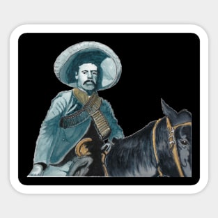 Pancho Villa on his horse Sticker